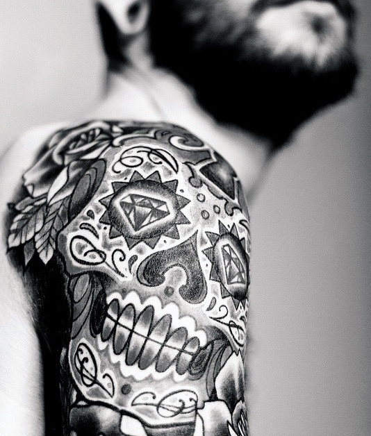 tatuagem caveira mexicana acucar 163