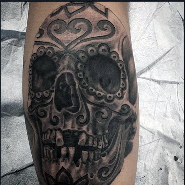 tatuagem caveira mexicana acucar 167