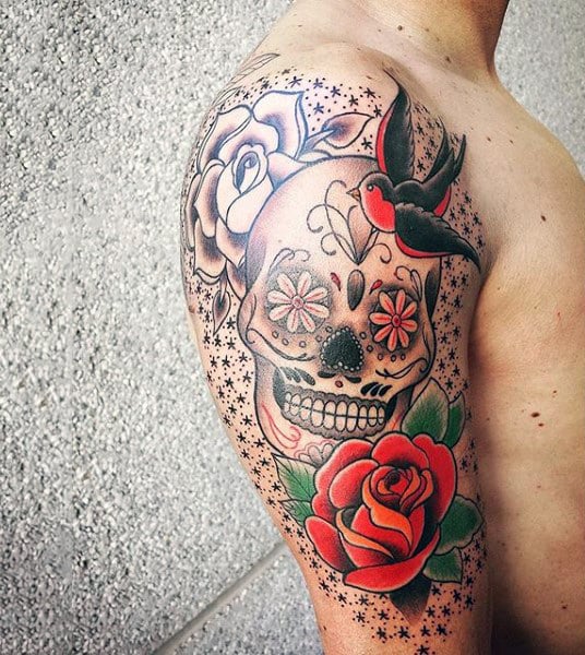 tatuagem caveira mexicana acucar 25