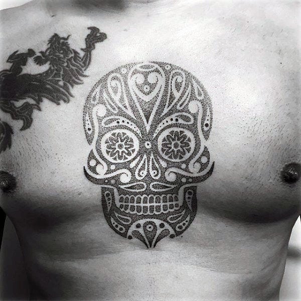 tatuagem caveira mexicana acucar 75
