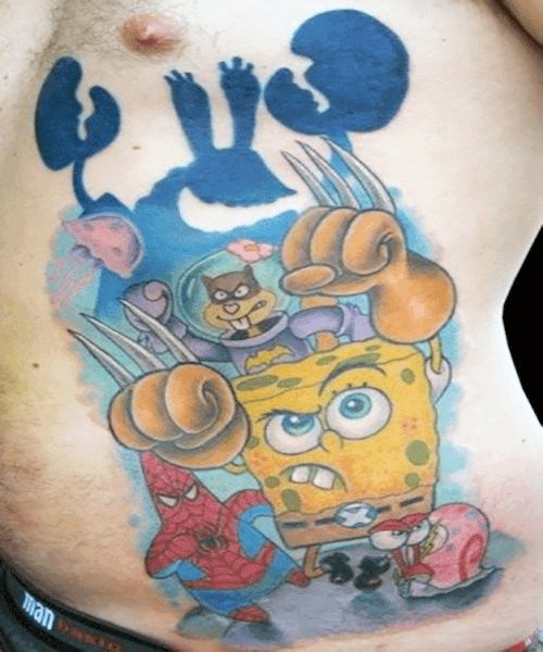 tatuagem spongebob 01