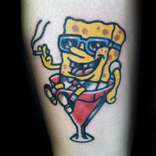 tatuagem spongebob 13