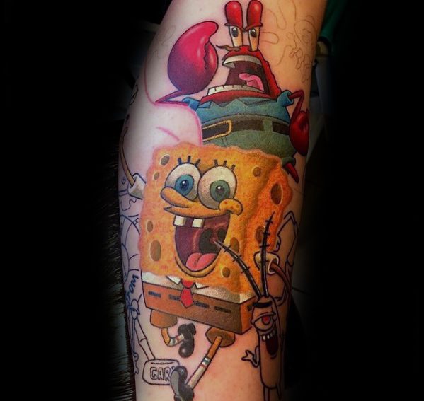 tatuagem spongebob 15
