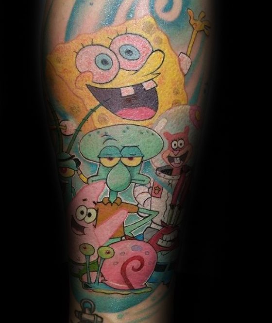 tatuagem spongebob 37