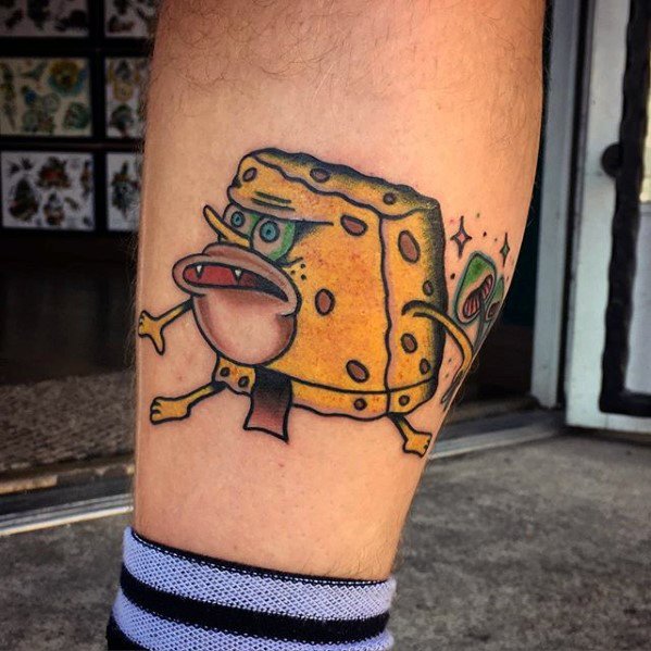 tatuagem spongebob 41