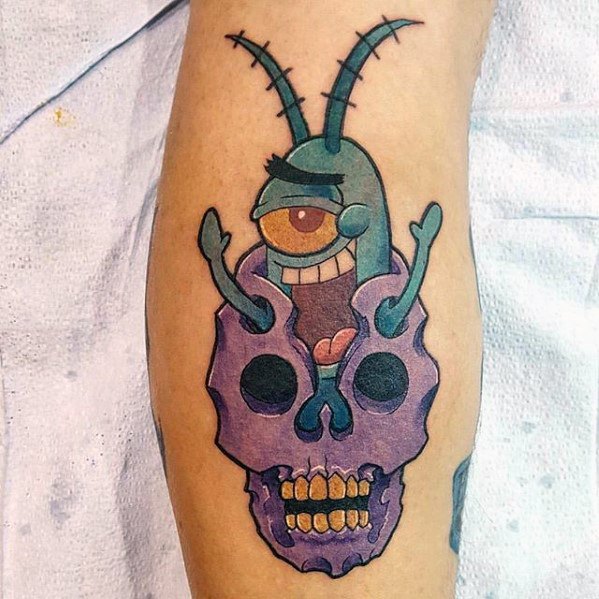 tatuagem spongebob 55
