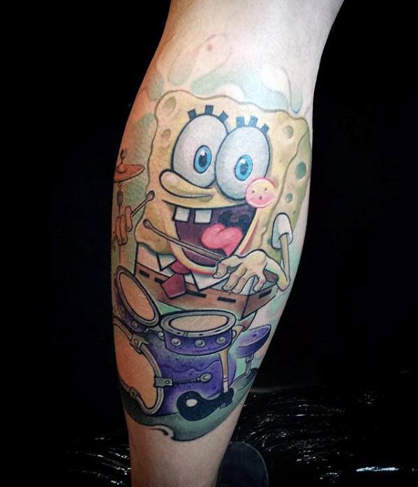 tatuagem spongebob 61
