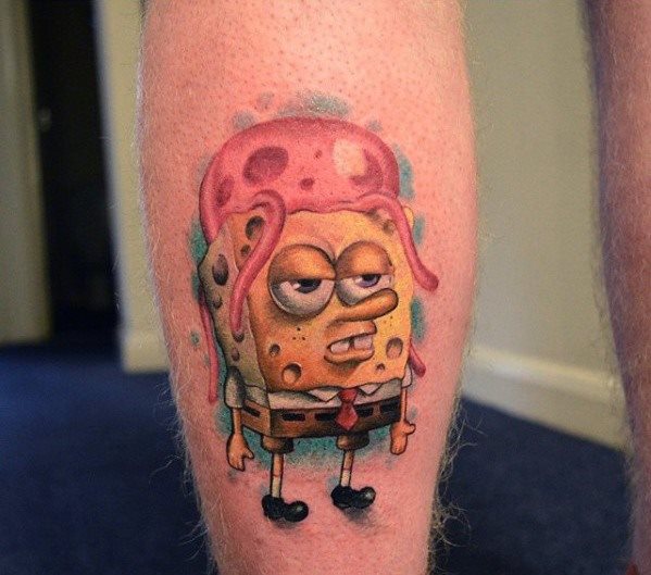 tatuagem spongebob 77