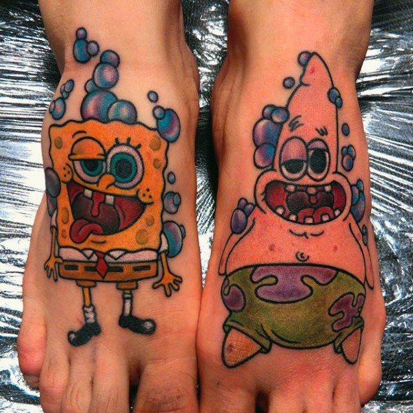 tatuagem spongebob 81