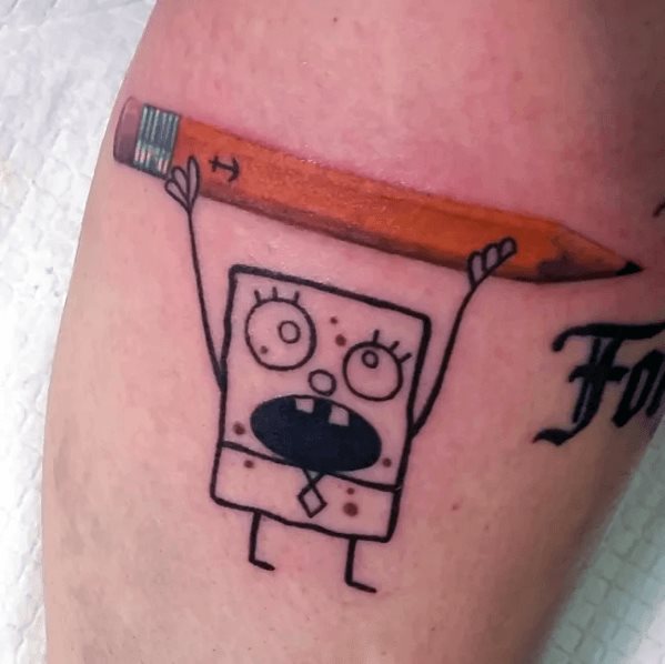 tatuagem spongebob 95