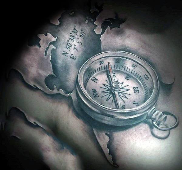 tatuagem coordenadas geograficas 31