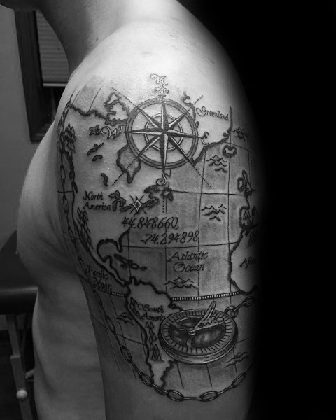 tatuagem coordenadas geograficas 59