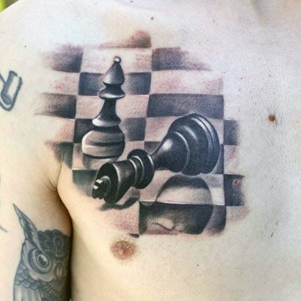 Tatuagem Xadrez #tattoo #tatuagem #xadrez #rei #art #arte #fy