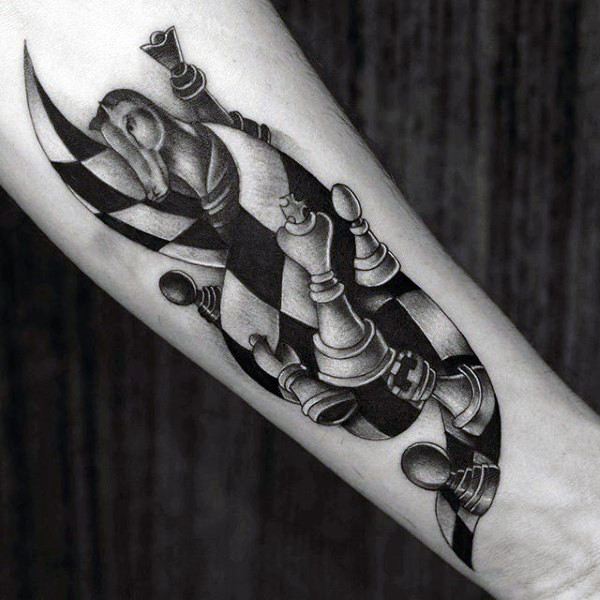 Tatuagem Xadrez #tattoo #tatuagem #xadrez #rei #art #arte #fy