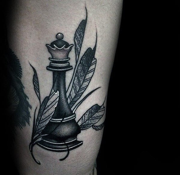 tatuagem dama xadrez 81