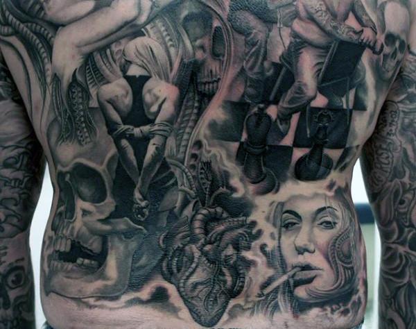 tatuagem dama xadrez 87