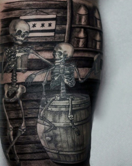 tatuagem esqueleto 157