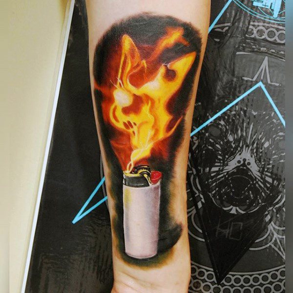 tatuagem chama fogo 109