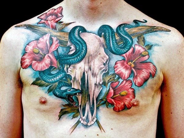 tatuagem flor cha de hibisco 105