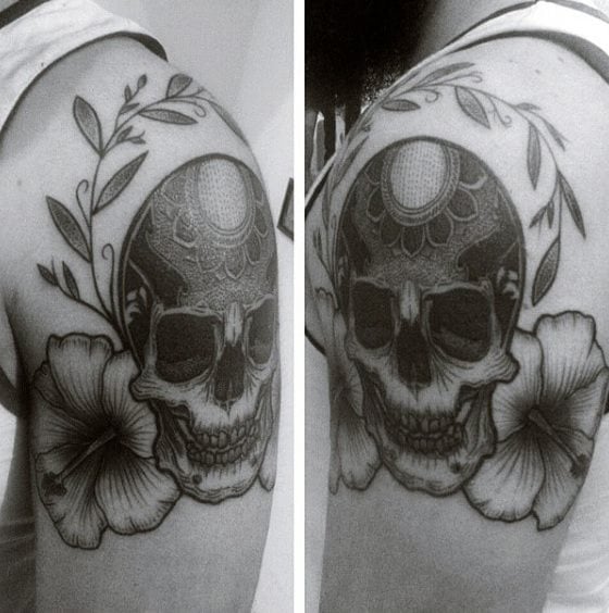 tatuagem flor cha de hibisco 192