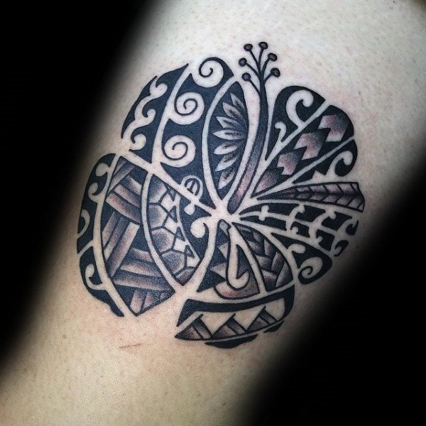 tatuagem flor cha de hibisco 213