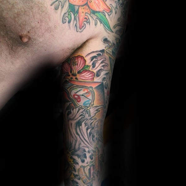 tatuagem flor cha de hibisco 231