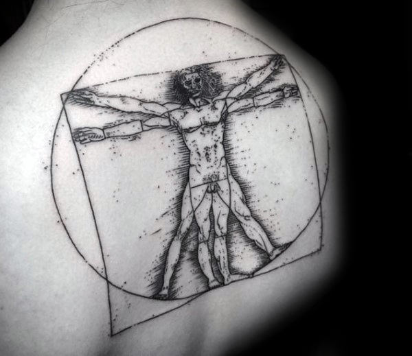 tatuagem homem vitruviano 23