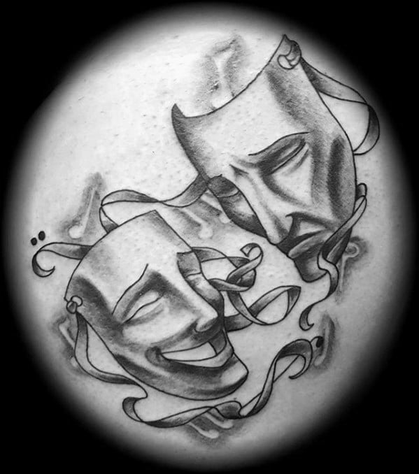 tatuagem mascara teatro 60