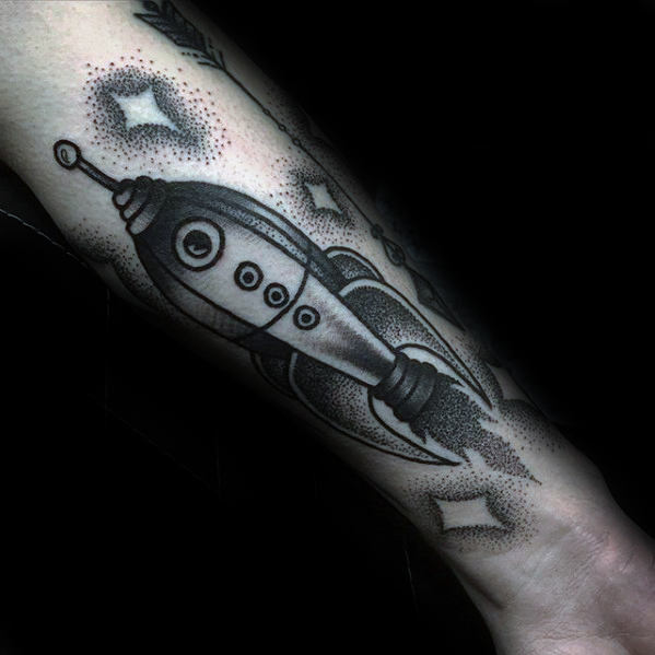tatuagem nave espacial astronave 18