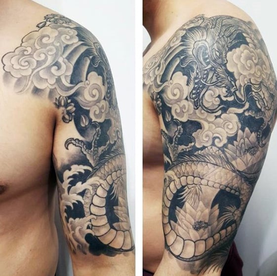 tatuagem nuvem oriental 67