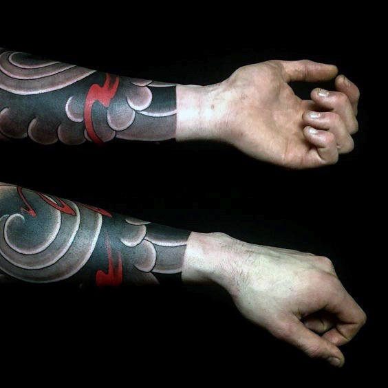 tatuagem nuvem oriental 75