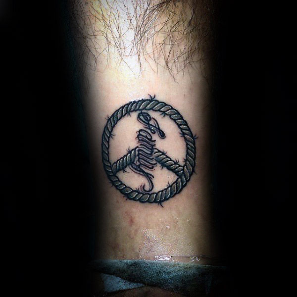 tatuagem simbolo paz 45