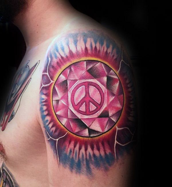 tatuagem simbolo paz 66