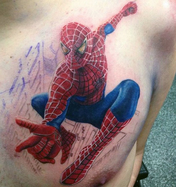 tatuagem spiderman homem aranha 169