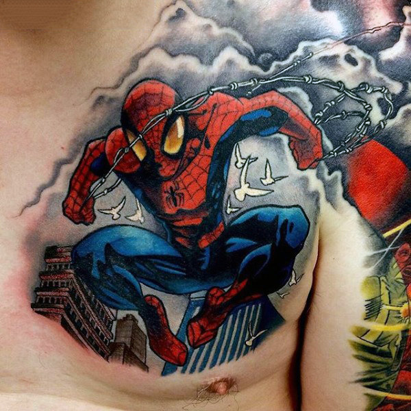 tatuagem spiderman homem aranha 21