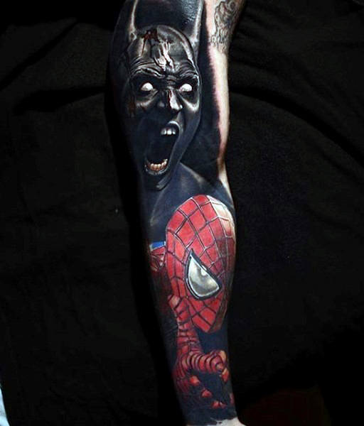 tatuagem spiderman homem aranha 257