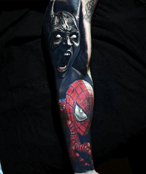 tatuagem spiderman homem aranha 313