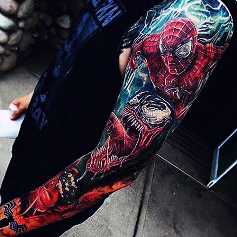 tatuagem spiderman homem aranha 33