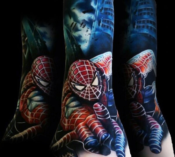 tatuagem spiderman homem aranha 97
