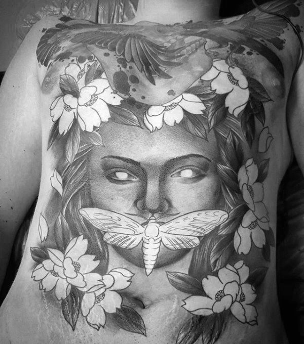 tatuagem traca mariposa 45