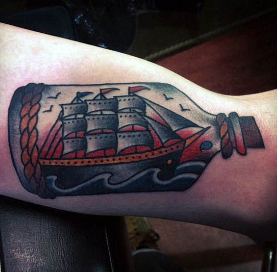tatuagem veleiro 45