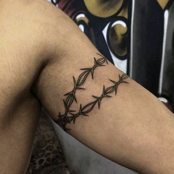 Tatuagem De Arame Farpado Significados E 60+ Idéias Incríveis