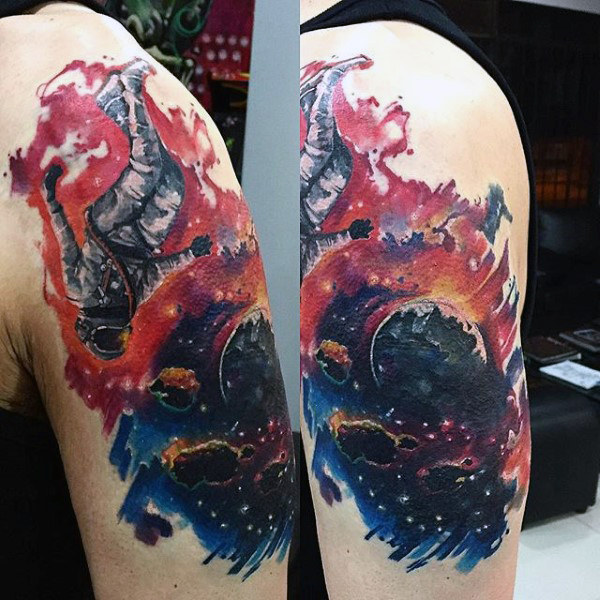 tatuagem astronauta astronomia 41