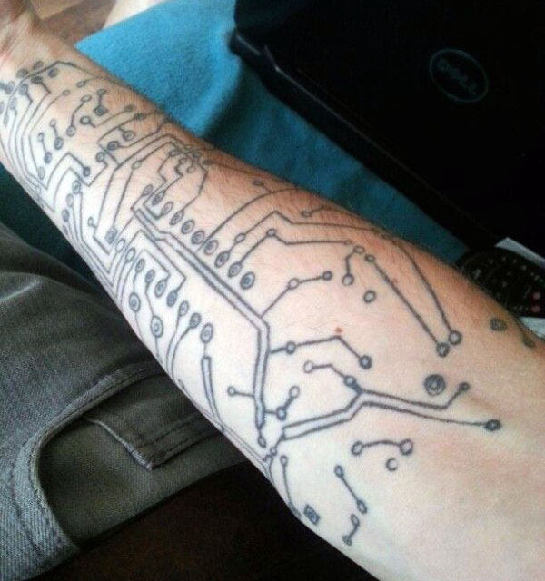 tatuagem circuito eletronico 177