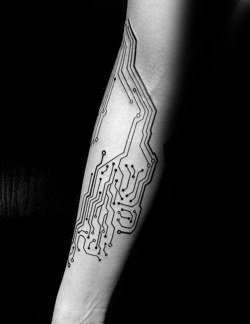 tatuagem circuito eletronico 197