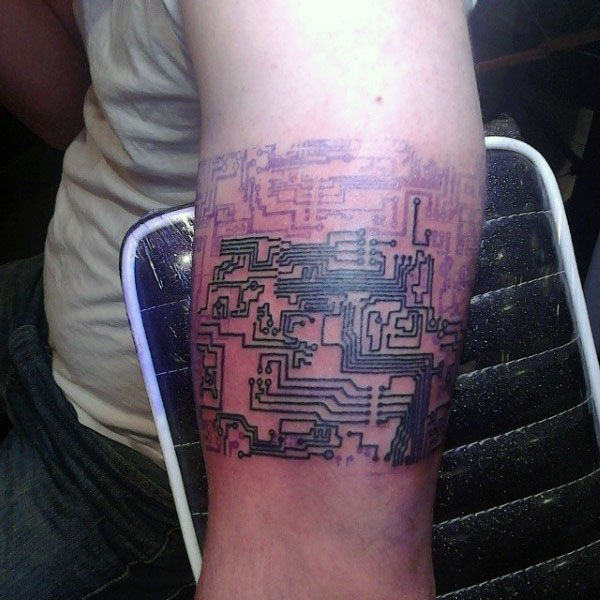 tatuagem circuito eletronico 21