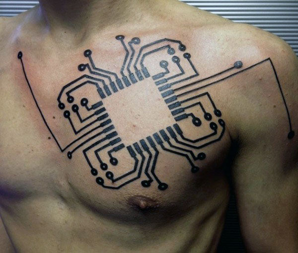 tatuagem circuito eletronico 53