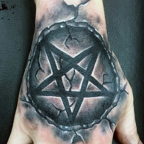 tatuagem estrela pentagrama 177