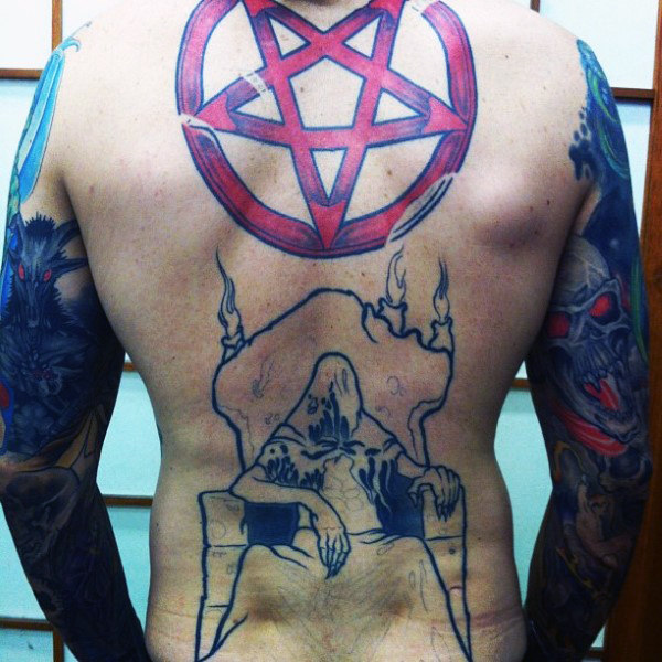 tatuagem estrela pentagrama 45