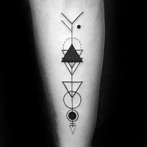tatuagem flecha geometrica 66